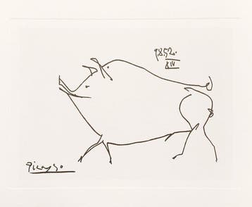 Pablo Picasso (1881-1973) (after) - Le Petit Cochon, 1952