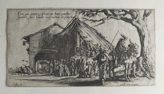 Jacques Callot (1592-1635) - La diseuses de bonne avventure, Antiek en Kunst, Antiek | Overige Antiek