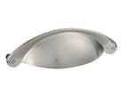 Komgreep Schelp nikkel mat 96 mm zamak, Verzenden, Nieuw