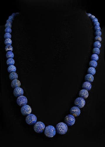 West-Aziatisch lapis lazuli Kralenketting (Zonder