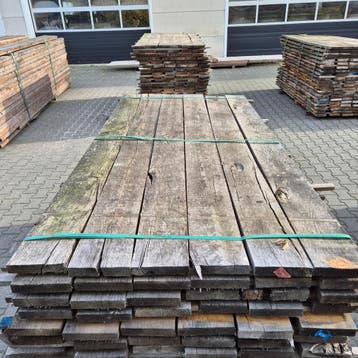 Partij Eiken planken 2000x160x27-30mm Windgedroogd, Ophalen of Verzenden, Nieuw