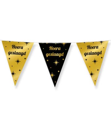 Party vlaggen geslaagd classy, Verzenden, Nieuw, Feestartikel