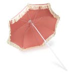 Strand parasol | Gardalux | Ø 155 x 176 cm (Roze, Rond), Tuin en Terras, Parasols, Verzenden, Nieuw