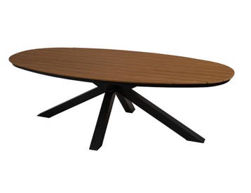 Tuintafel Ovaal  Arezzo  Polywood  240 cm  Lesli Living, Verzenden, Nieuw