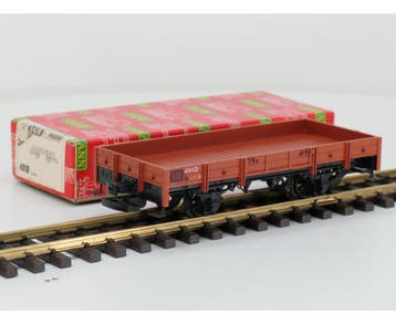 LGB 4010 C Niederbordwagen Bruin (Goederenwagons Standaard), Gebruikt, Overige typen, Ophalen of Verzenden, LGB