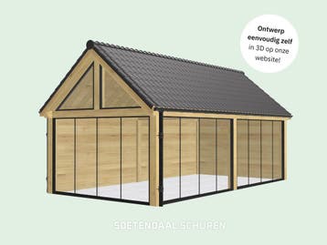 Ontwerp nu uw droomschuur in onze 3D-configurator!, Ophalen, 3 ramen of meer, Schuur, Nieuw