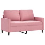 Bank Roze 120cm | Massief Metaal | Laatste Stuk!, Hoekbank, 75 tot 100 cm, Ophalen of Verzenden, Minder dan 150 cm