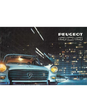 1972 PEUGEOT 404 SEDAN BROCHURE DUITS, Boeken, Nieuw, Peugeot, Author