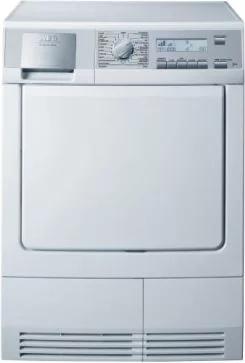 AEG T59840 - Warmtepompdroger - 7 kg - Sensorgestuurd drogen, Ophalen of Verzenden, Zo goed als nieuw, Voorlader, 85 tot 90 cm