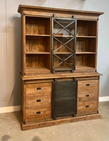 Dingklik buffetkast met barn doors -  160 cm, Ophalen of Verzenden, Nieuw