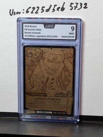 Naruto Mythos 1st. Edition - 1 Graded card - AI grading 9, Nieuw