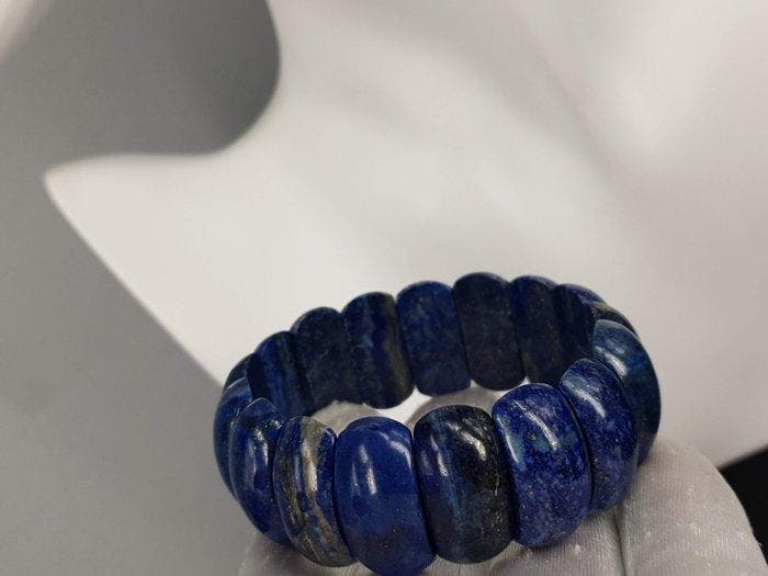 Natuurlijke Lapis Lazuli Edelsteen Circuit: 17 cm - 18 cm -, Verzamelen, Mineralen en Fossielen