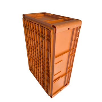 Stapelbak 600x400x220 mm, LTF 6220 VS01, oranje pp, Doe-het-zelf en Verbouw, Kratten en Dozen, Ophalen of Verzenden, Gebruikt