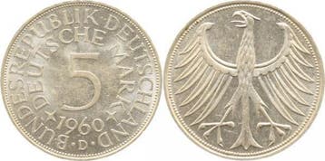1960d Brd 5 Dm 1960 D Bfr J 387, Verzenden