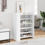 vidaXL Schoenenkast 74,5x37,5x100 cm bewerkt hout wit, Verzenden, Nieuw