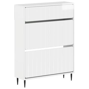 vidaXL Schoenenkast ZWOLLE 78 x 24 x 103 cm Bewerkt hout, Verzenden, Nieuw