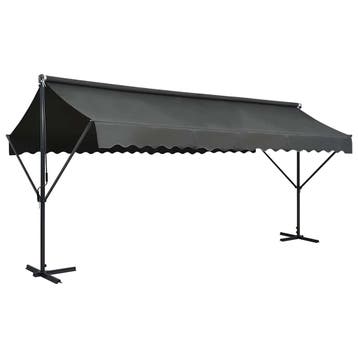 vidaXL Luifel vrijstaand 500x300 cm antraciet, Verzenden, Nieuw