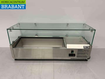 HCB RVS Opzetvitrine Opzet koelvitrine saladière 4 x 1/4 GN, Ophalen of Verzenden, Nieuw in verpakking