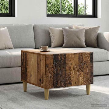 vidaXL Salontafel Oud hout 50 x 49 x 40 cm Bewerkt hout, Huis en Inrichting, Tafels | Salontafels, Verzenden, Nieuw, Overige houtsoorten