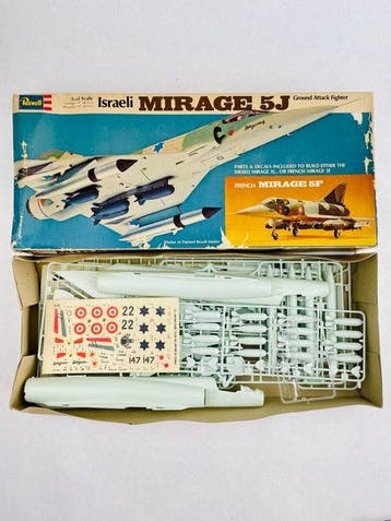 Revell, Heller 1:32 - Modelbouwdoos (6) - Israeli Mirage 5J;, Nieuw