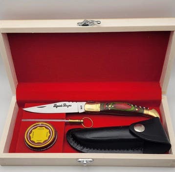 Laguiole Bougna - Tafelmessenset - Staal - Vouwmes cadeauset