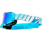100% Armega Oversized Crossbril Sky - Blauwe Spiegel Lens, Motoren, Verzenden, Nieuw met kaartje, Motorcrosskleding, 100%