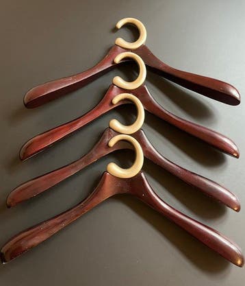 Georg Jensen - Jørgen Møller - Kapstok (4) - Hout, Metaal
