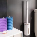 Praktische Toiletborstel Wandgemonteerd – Vervangbare Borste, Verzenden, Nieuw