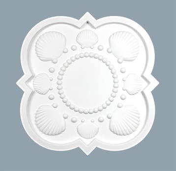 Rozet SEASHELL diameter 56,0 cm babykamer / kinderkamer, Ophalen of Verzenden, Nieuw