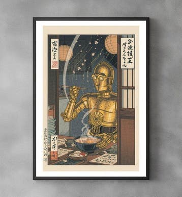Star Wars - Quiet Ramen Stop - C-3PO Star Wars - Pop Art -, Nieuw