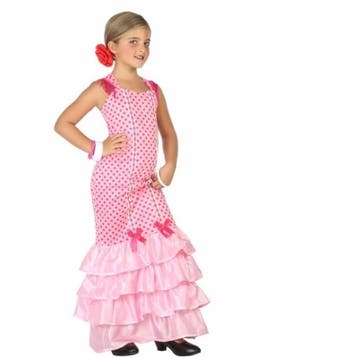 Spaanse verkleedjurk voor meisjes - Spaanse kleding, Kinderen en Baby's, Ophalen of Verzenden, Nieuw