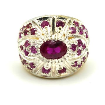 Zonder minimumprijs - Statement ring - 9 kt. Geel goud,, Sieraden, Tassen en Uiterlijk