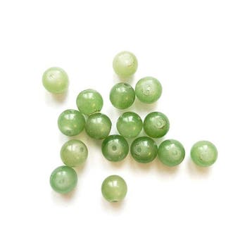 Oud-Birmaans Groene Jade Armbandkralen - 12 mm