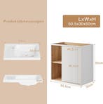 Wastafelkast - Wastafelmeubel - Wastafelonderkast - 50,5 cm, Verzenden, Zo goed als nieuw