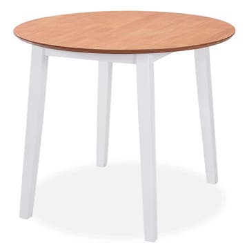 vidaXL Eetkamerset MDF en rubberwood, Verzenden, Nieuw