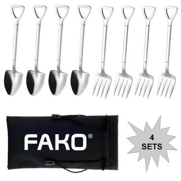 Fako Bijoux - Gebak Bestek - Dessert Bestek - Schep & Hark -, Verzenden, Nieuw
