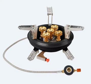 Krachtig camping gasfornuis met vijfkern brander 16000W, Verzenden, Nieuw