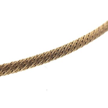 Gouden kabelcollier (Ketting), Ophalen of Verzenden, Gebruikt, Goud, Goud
