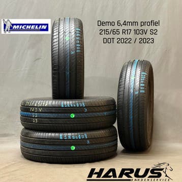 215/65/17 103V Michelin zomerbanden demo 6,4mm profiel 4X, Auto-onderdelen, 17 inch, Ophalen of Verzenden, Band(en), Personenwagen