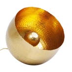 *WOONWINKEL* Kare Design Apollon Messing Tafellamp Gehamerd, Verzenden, Nieuw