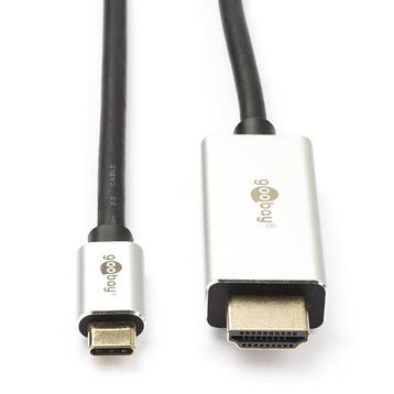 USB C naar HDMI kabel | Goobay | 2 meter, Computers en Software, Pc- en Netwerkkabels, Verzenden, Nieuw