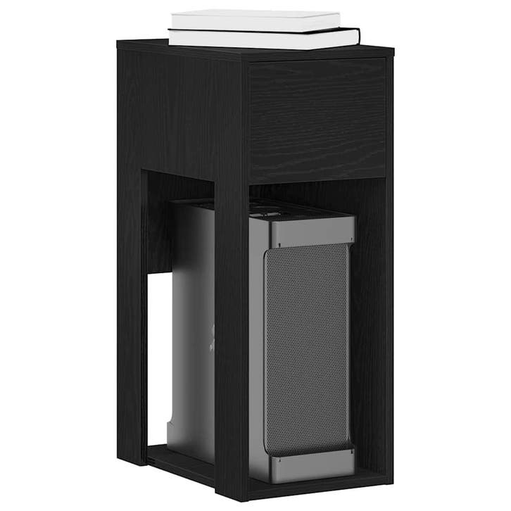 vidaXL Computertorenstandaard met lade 30x44x74 cm zwart, Huis en Inrichting, Bureaus, Nieuw, Verzenden