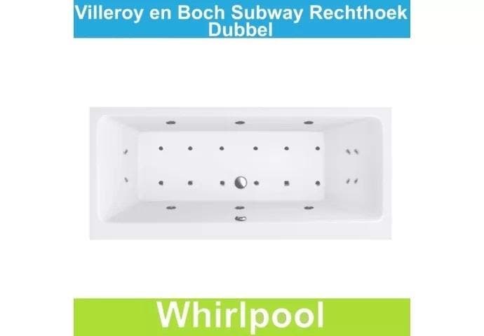 Ligbad Villeroy & Boch Subway 180x80 cm met Balboa Whirlpool, Doe-het-zelf en Verbouw, Sanitair, Ophalen of Verzenden