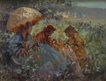 Antonio Pecoraro (1938) - Fanciulle al parco