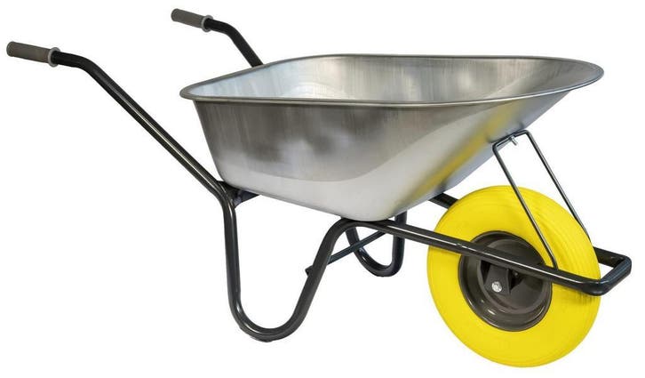 Kruiwagen met anti-lekwiel - Gemonteerd geleverd - 85 liter, Tuin en Terras, Kruiwagens, Nieuw, Eenwielig, Handmatig, Verzenden