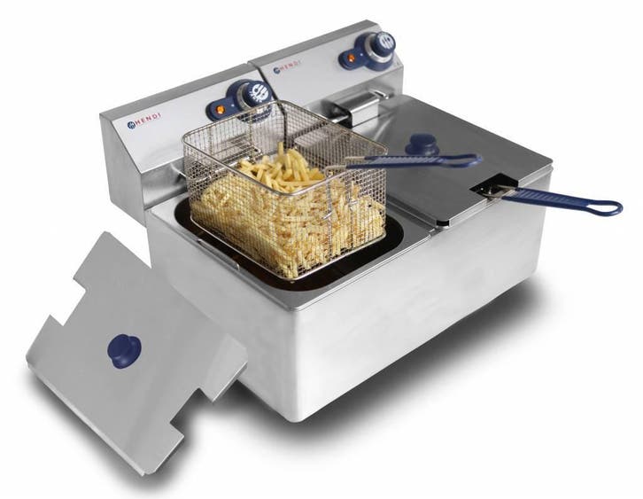 Hendi Friteuse Blue Line 2 x 8 Liter, Zakelijke goederen, Horeca | Keukenapparatuur, Verzenden