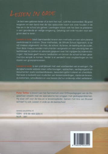 Lessen in orde 9789046903544 Peter Teitler, Verzenden, Gelezen, Peter Teitler