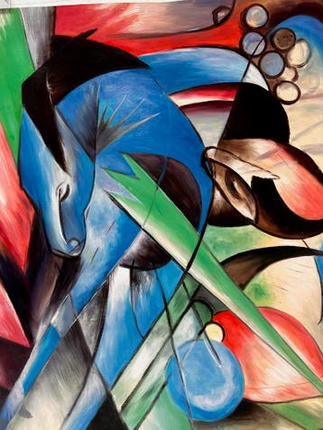 Franz Marc Traumend Pferd | 64x80 | Rolcanvas, Ophalen of Verzenden, Nieuw