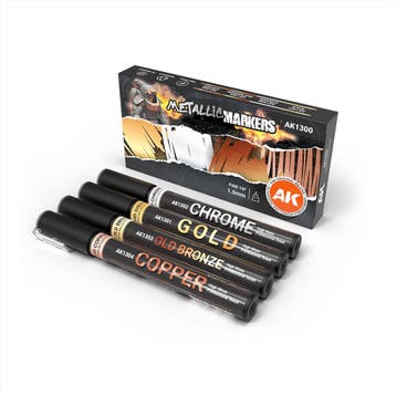 AK1300 METALLIC LIQUID MARKERS (stift 1mm)  VE4 GOLD / C..., Hobby en Vrije tijd, Nieuw