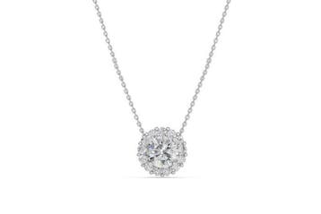 Halsketting - 14 karaat Witgoud - 2.58ct. tw. Diamant, Nieuw